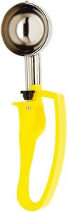 Unigrip Stainless Steel Ice Cream Scoop With Trigger 20 Portions Per Litre Yellow - 187706 - 1