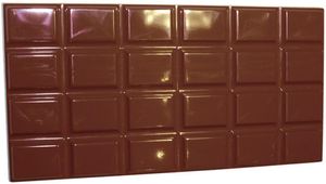 Mould Tray 275x175 For 3 Chocolate Bars 130g 24 Squares - 380256 - 1