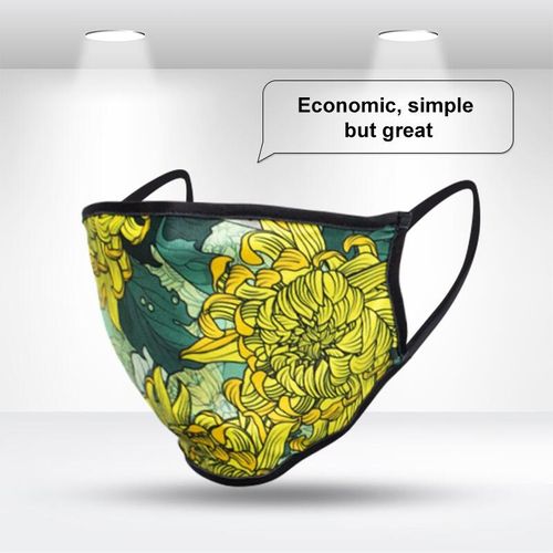 Custom Branded Standard Fabric Flat Face Mask - C5782 - 1