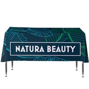 Custom Branded Full Coverage Tablecloth - 178x366cm (8ft Table - Mid Drop) - C5034 - 1