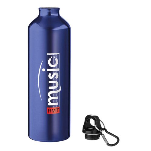 Custom Branded Aluminium Bottle With Carabiner (800ml) - C5447 - 3