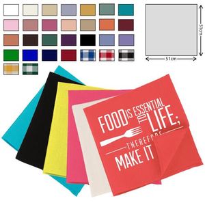 Custom Branded Woven Napkin - 51x51cm - C2314 - 1