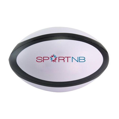 Custom Branded Stress Dual Colour Rugby Ball - S2038 | Go for Green