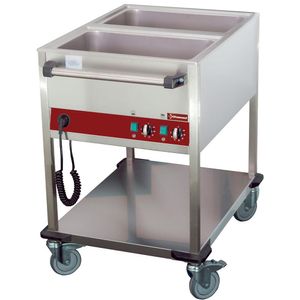 Diamond CT221/D-N Heated 2 Temperature Trolley - CT221-D-N - 1