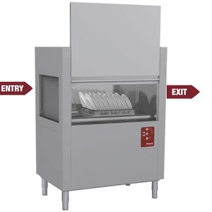 Diamond D117E/7 Rack Conveyor Dishwasher, 120 Baskets per Hour - D117E-7 - 1
