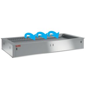 Diamond DPA/TRV15-S Element Top Refrigerated, Ventilated, 4X Gn 1/1 (Without Hermetic Unit) - DPA-TRV15-S - 1