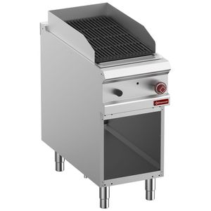 Diamond G9/GPLA4-ZN Freestanding Lava Stone Gas Griddle on Netrual Open cupboard - G9-GPLA4-ZN - 1