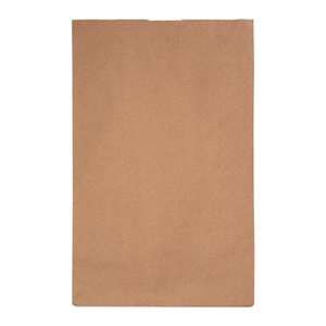 Fiesta Green Compostable Biodegradable Recyclable Kraft Grab Bags 406 x 254mm 16" x 10" Compostable Recyclable - Pack of 500 - FC874 - 1