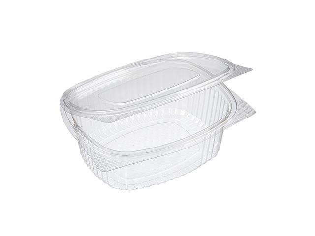 Oval RPET Hinged Salad Cont 750ml - Case 500 - ORHCSC750 - 1