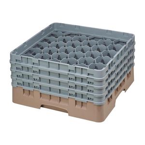 Cambro Camrack Beige 30 Compartments Max Glass Height 215mm - FD076  - 1
