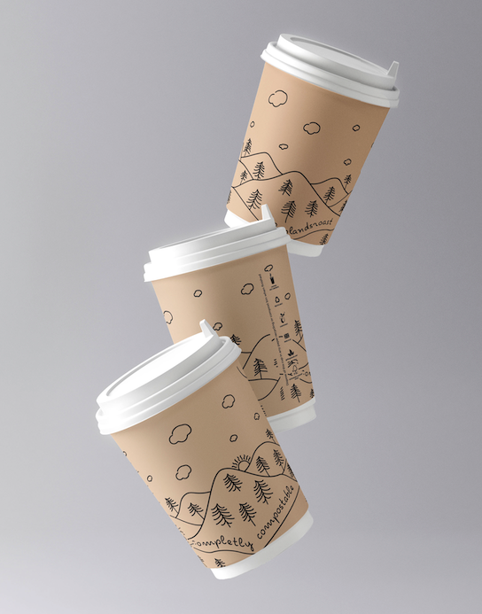 10,000 8oz + 20,000 12oz Uplands Roast DW Coffee cups - 1