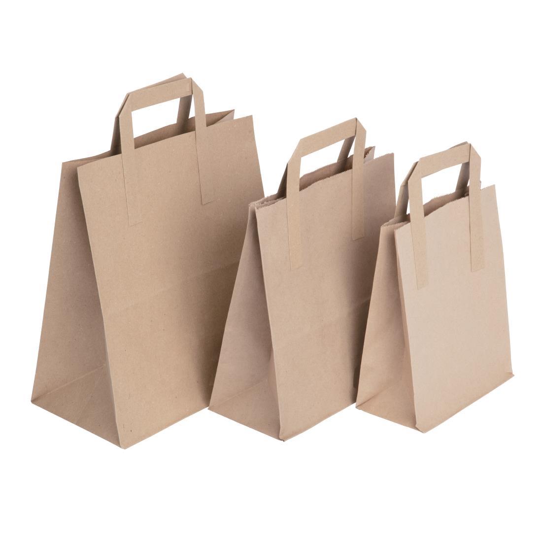 Fiesta Compostable Recycled Brown Paper Carrier Bags Small (Pack of 250) - CS351  - 5