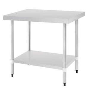 Vogue Stainless Steel Prep Table 900mm - T375  - 1