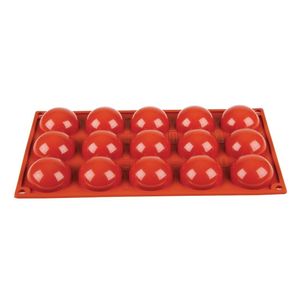 Pavoni Formaflex Silicone Half Sphere Mould 15 Cup - N936  - 1