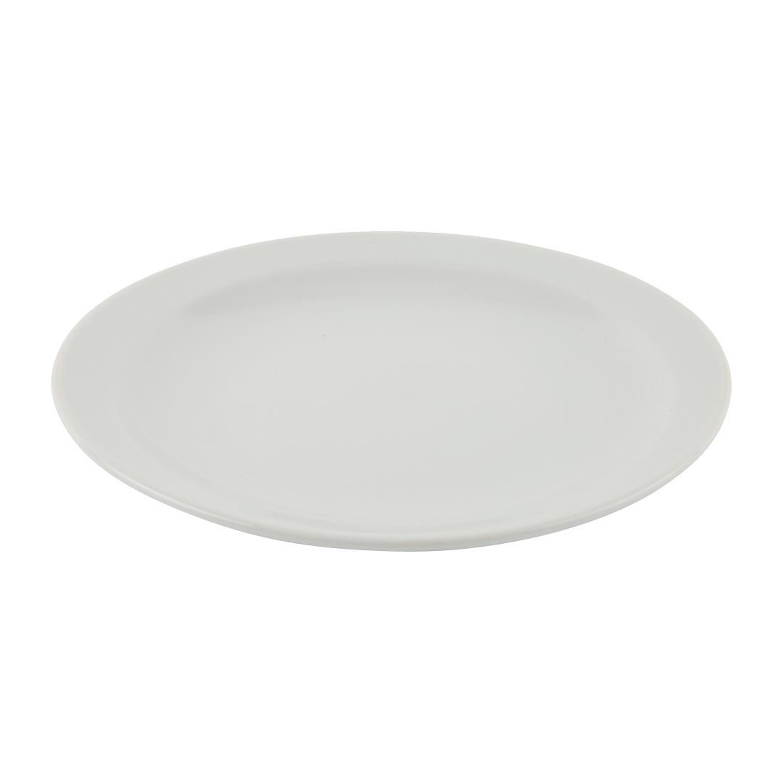 Olympia Athena Narrow Rimmed Plates 205mm (Pack of 12) - CF362  - 5
