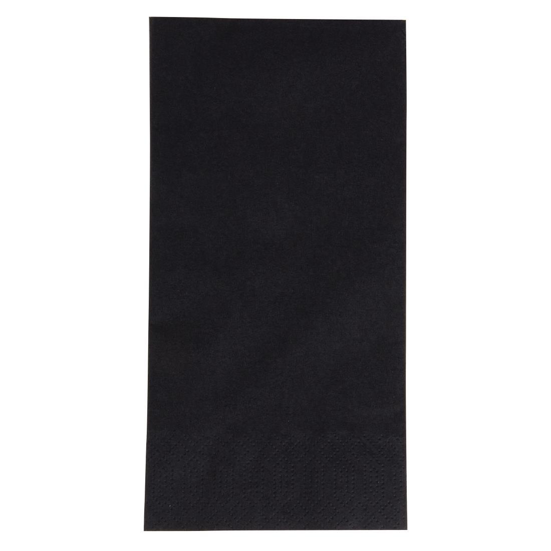 Duni Dinner Napkin Black 40x40cm 3ply 1/8 Fold (Pack of 1000) - GJ119  - 1