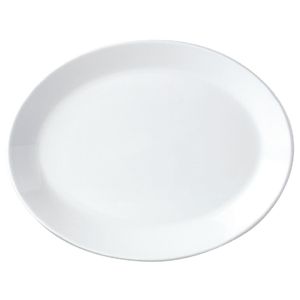 Steelite Simplicity White Oval Coupe Dishes 202mm (Pack of 24) - V0026  - 1