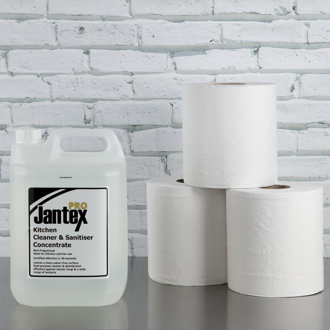 Jantex Centrefeed White Rolls 2-Ply 120m (Pack of 6) - DL920  - 7