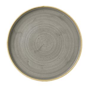 Churchill Stonecast Walled Chefs Plates Peppercorn Grey 260mm (Pack of 6) - FC163  - 1