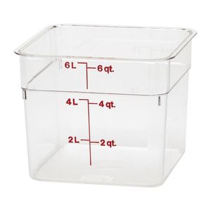 Cambro Square Polycarbonate Food Storage Container 5.7 Ltr - DB010  - 1