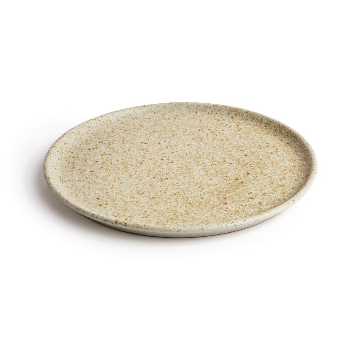 Olympia Canvas Small Rim Round Plate Wheat 265mm (Pack of 6) - FA338  - 2