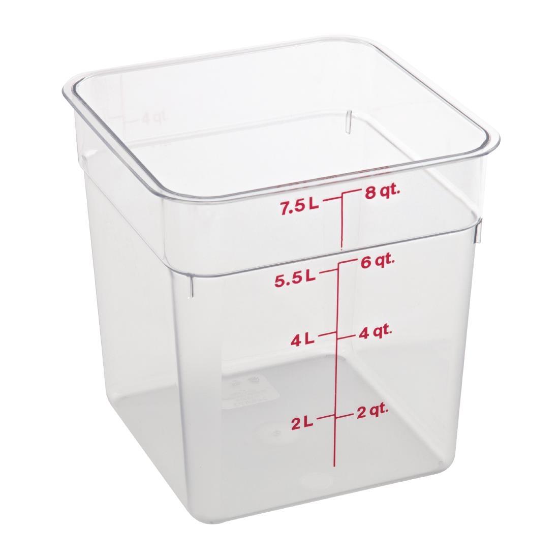 Cambro Square Polycarbonate Food Storage Container 7.6 Ltr - DB011  - 2