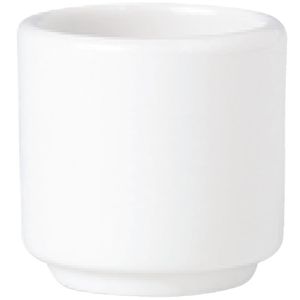 Steelite Simplicity White Footless Egg Cups 47mm (Pack of 12) - V0081  - 1