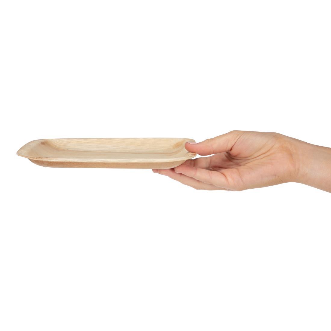 Fiesta Compostable Palm Leaf Plates Square 200mm (Pack of 100) - DK376  - 4