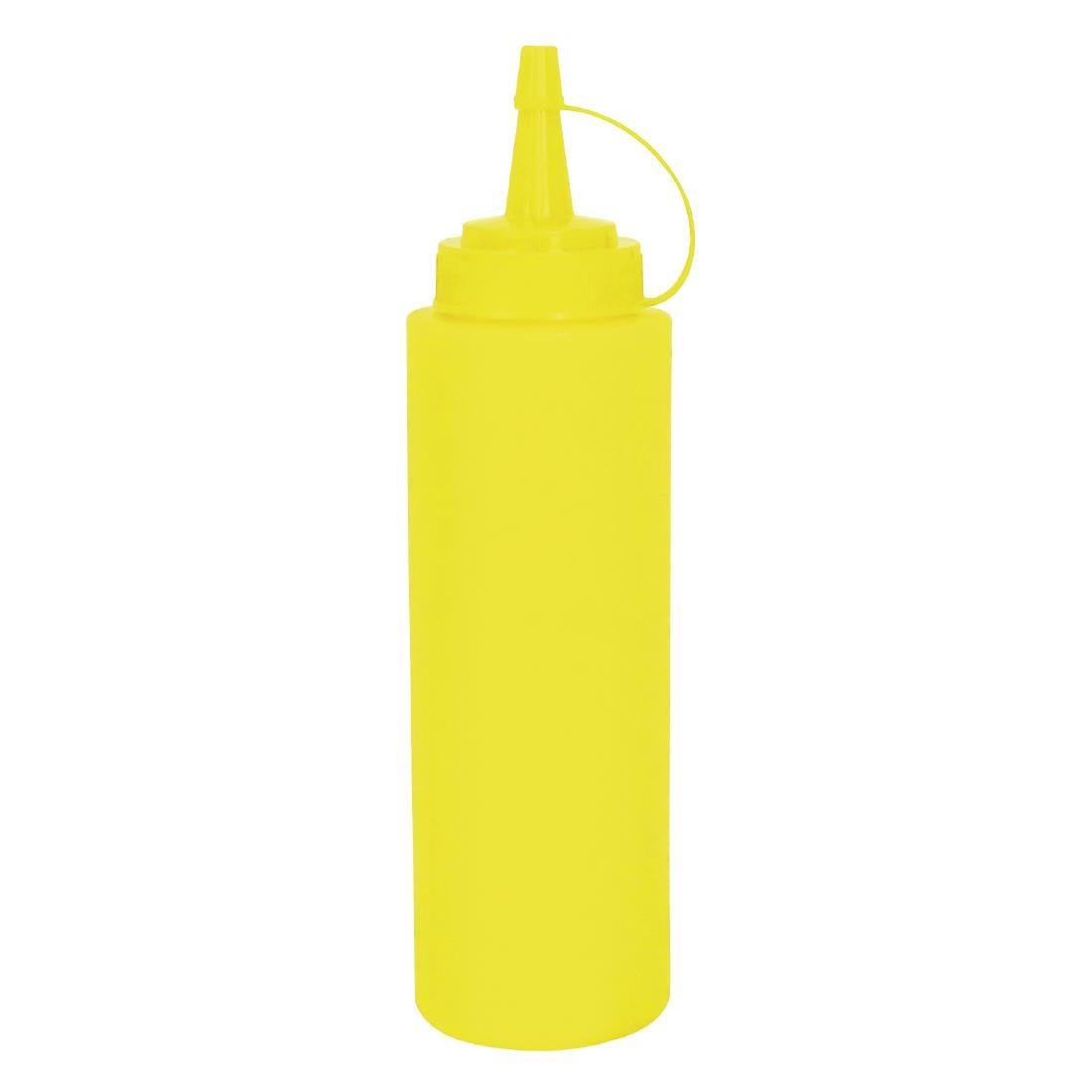 Vogue Yellow Squeeze Sauce Bottle 35oz - W834  - 1