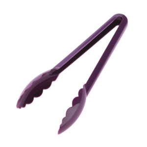 Matfer Bourgeat Exoglass Tongs Allergen Purple 9" - FA894  - 1