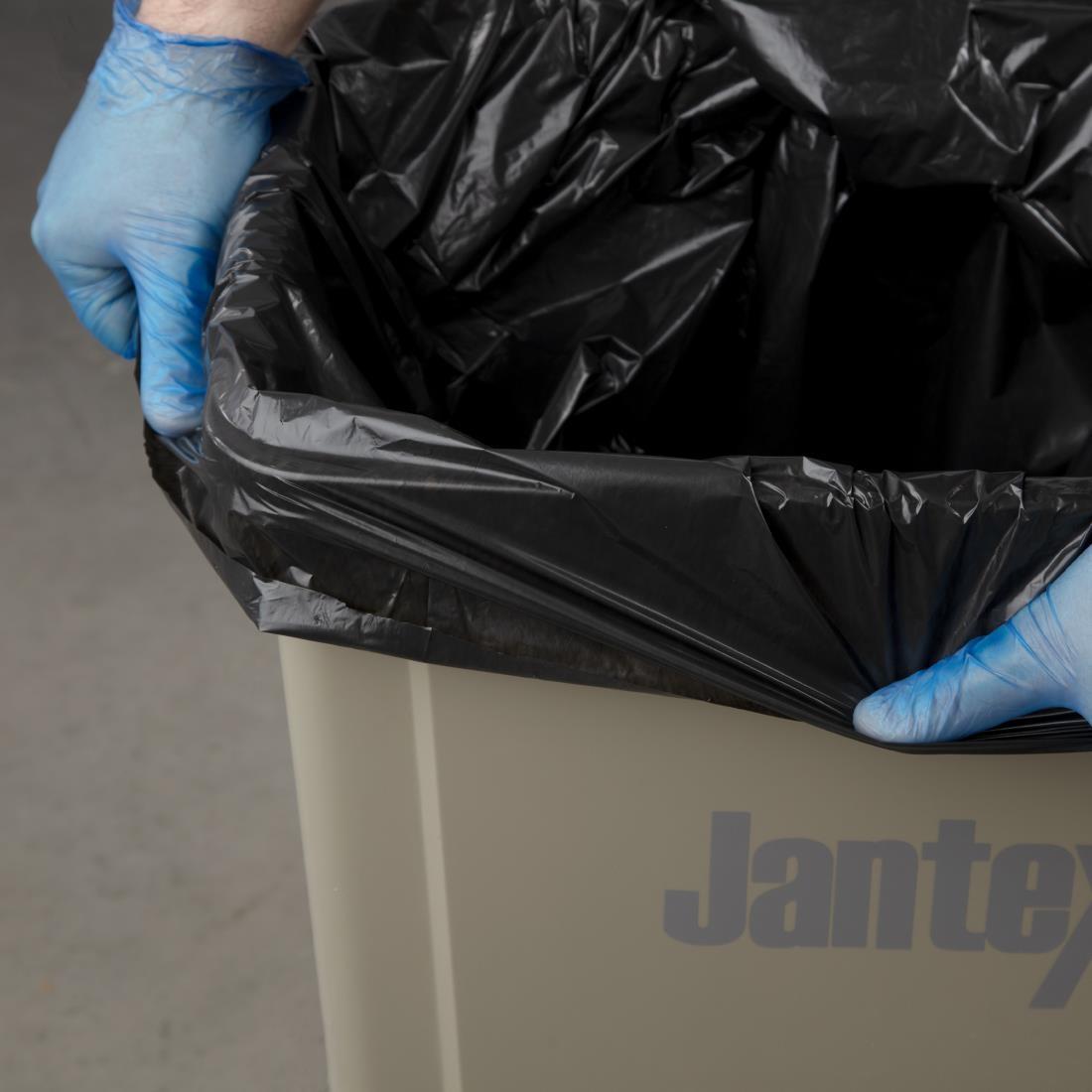 Jantex Medium Medium-Duty Black Bin Bags 70Ltr (Pack of 200) - GK688  - 3