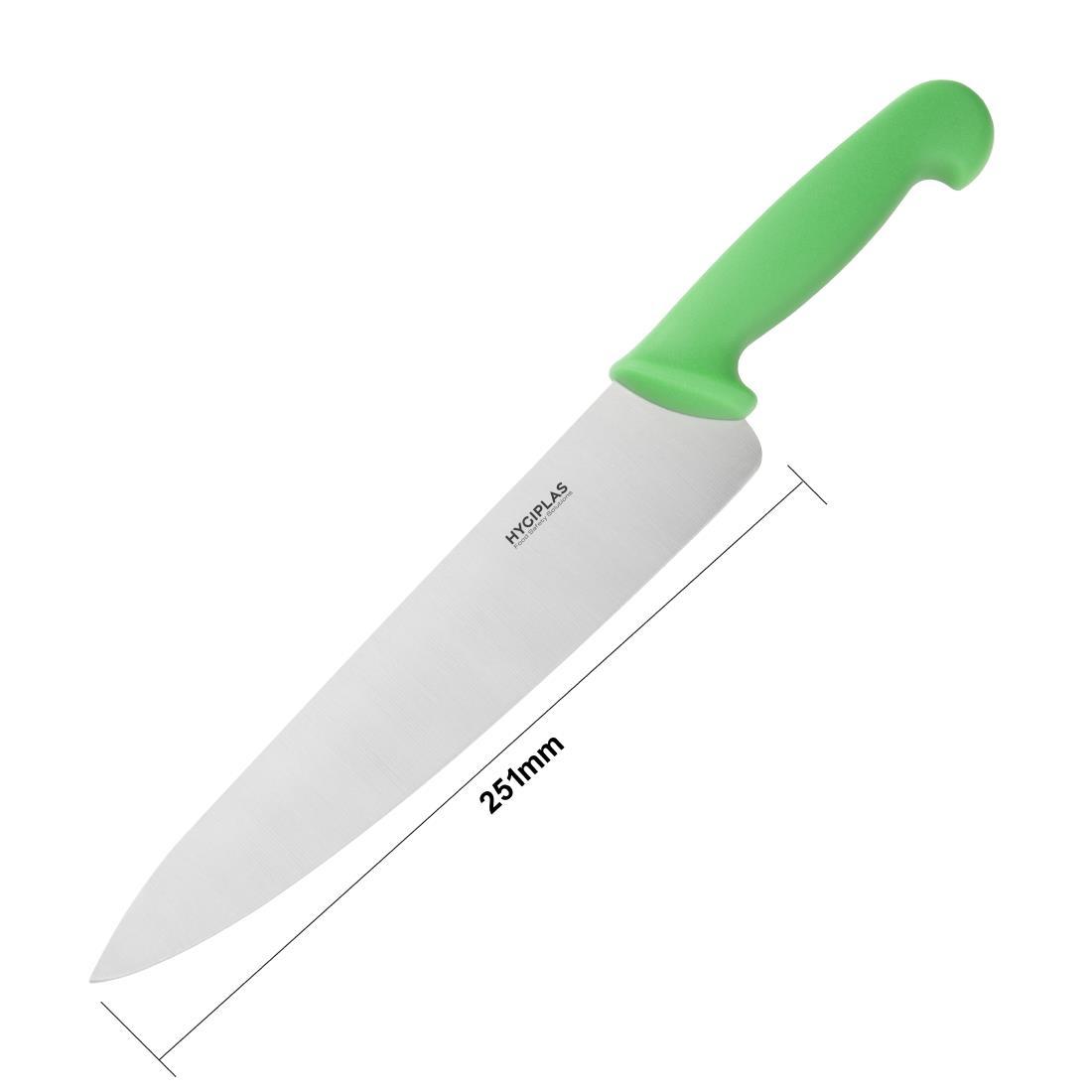 Hygiplas Chef Knife Green 25.5cm - C868  - 5
