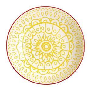 Olympia Fresca Flat Bowls Yellow 195mm (Pack of 6) - DR776  - 1