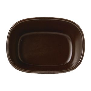 Churchill Emerge Cinnamon Brown Dish 120 x 90mm (Pack of 6) - FR008  - 1