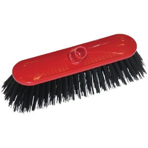 SYR Contract Broom Head Stiff Bristle Red 10.5in - CC083  - 1