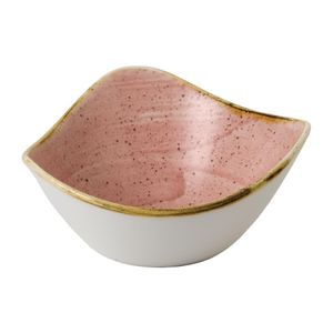 Stonecast Petal Pink Triangle Bowl 9oz (Pack of 12) - FJ907  - 1