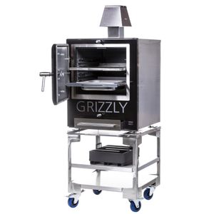 Grizzly Commercial Charcoal Oven Smoker and Grill Black - FW670  - 1