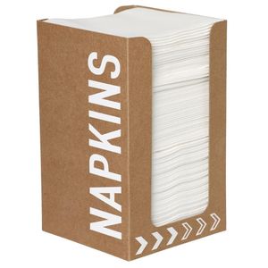Dunisoft Premium Compostable Cocktail Napkins White 200mm With 12 Dispensers - CY527  - 1