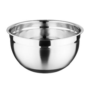 Vogue Stainless Steel Bowl with Silicone Base 5Ltr - GG022  - 1
