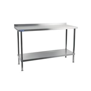 Holmes Stainless Steel Wall Table with Upstand 600mm - DR027  - 1