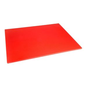 Hygiplas Low Density Red Chopping Board Large - HC877  - 1
