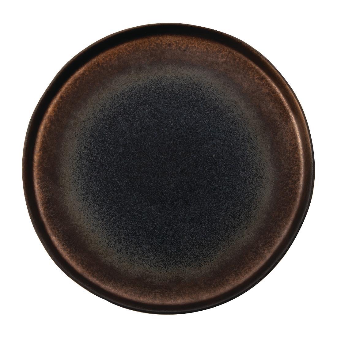Olympia Ochre Flat Plates 220mm (Pack of 6) - FC286  - 1