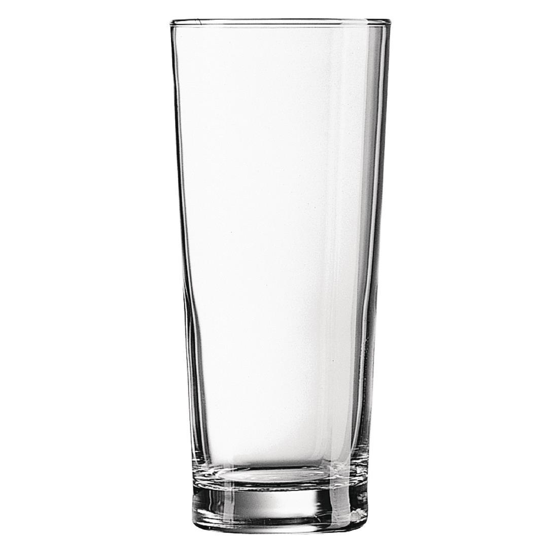 Arcoroc Premier Nucleated Hi Ball Glasses 285ml CE Marked (Pack of 48) - DP083  - 1