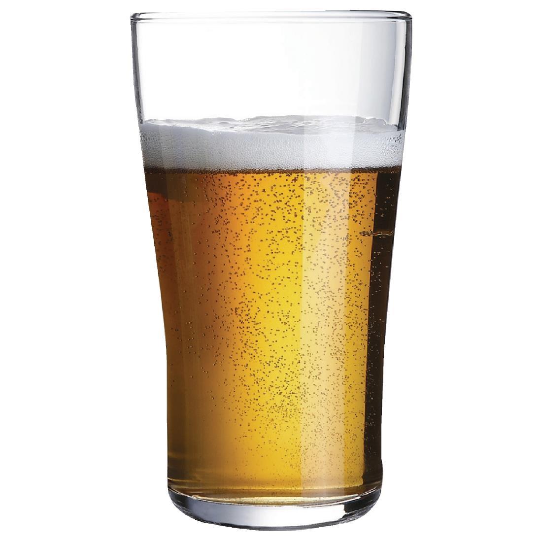 Arcoroc Ultimate Nucleated Beer Glasses 570ml CE Marked (Pack of 36) - GC540  - 3