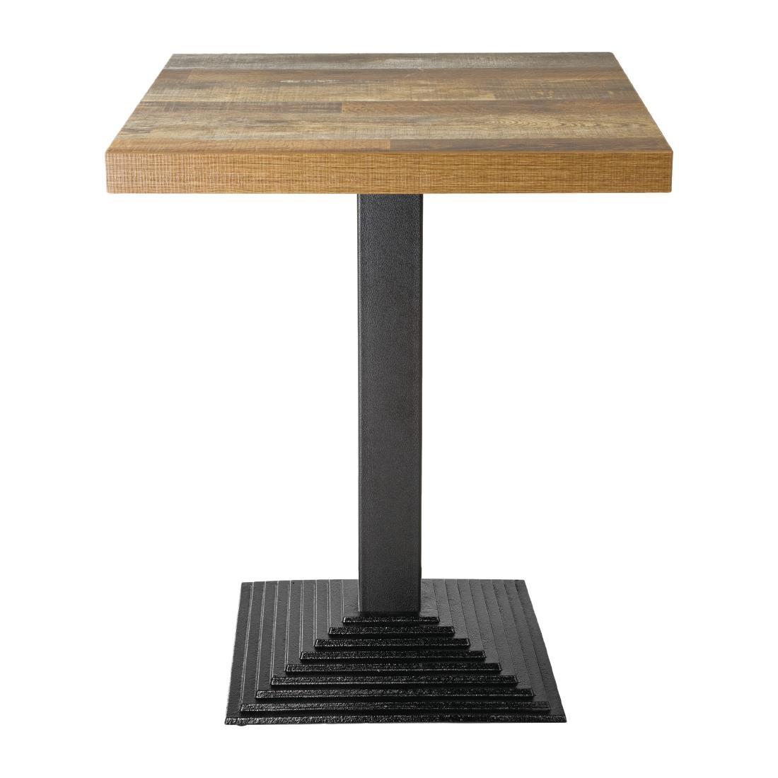 Bolero Pre-Drilled Square Table Top Urban Dark 600mm - DR821  - 3
