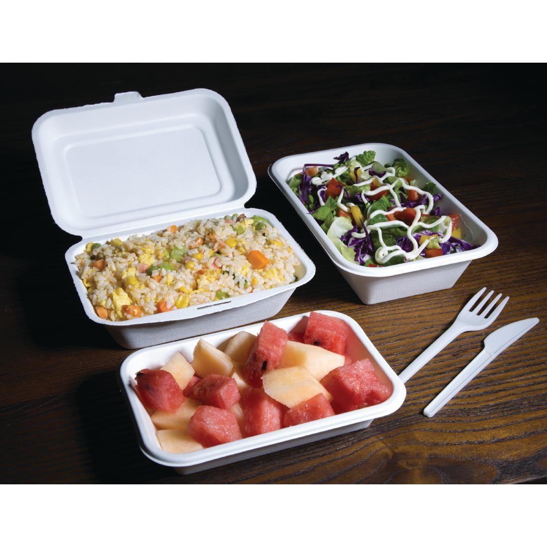 Fiesta Compostable Bagasse Food Trays 16oz (Pack of 50) - DW347  - 4