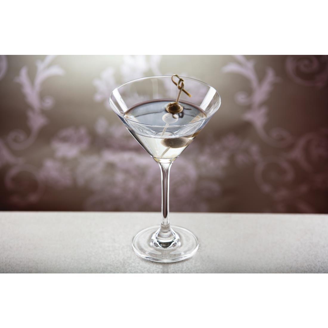 Olympia Bar Collection Crystal Martini Glasses 275ml (Pack of 6) - GF731  - 5