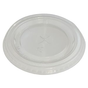 eGreen RPET Flat Lid with Straw Hole 93mm (Pack of 1000) - FN222  - 1
