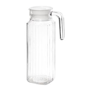 Olympia Ribbed Glass Jugs 1Ltr (Pack of 6) - GF922  - 1
