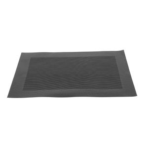 Woven PVC Black Table Mat (Pack of 4) - GG042  - 3